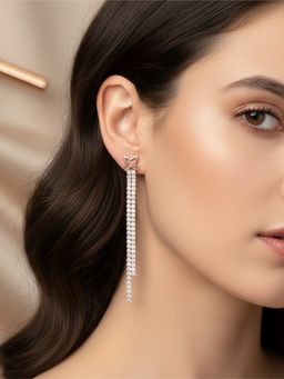 925 SILLER - Women The Flora Cascade Drop Earrings