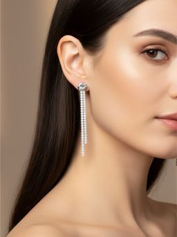 925 SILLER - Women The Sterling Meadow Tiered Drop Earrings