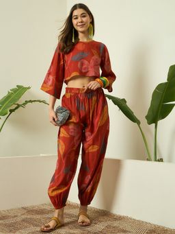 InWeave - Rust Leaf Co-ord Set