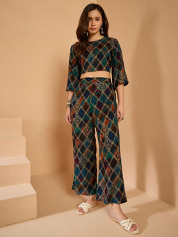 InWeave - Multi-Color Multi Square Co-ord Set