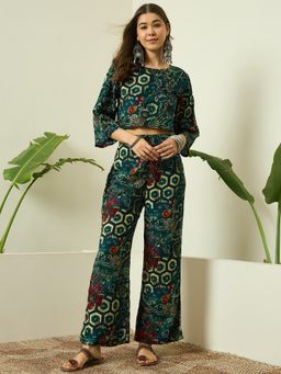 InWeave - Dark Teal Foil Co-ord Set
