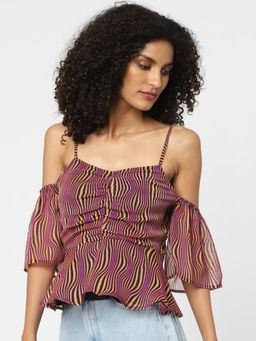 ONLY - Women Printed Pink Top