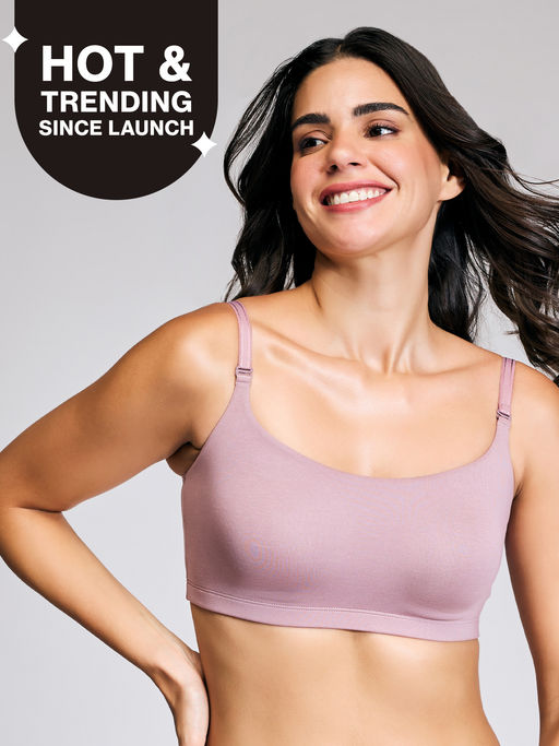 Nykd by Nykaa Easy Breezy Slip On Bra NYB165 Lavender
