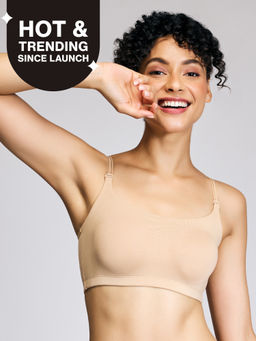 Nykd by Nykaa - Easy Breezy Slip on Bra - Cuban sand NYB165 - Nude