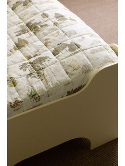 H&M - Green Patterned cotton bedspread