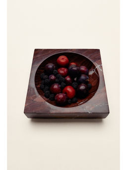 H&M - Red Marble serving bowl