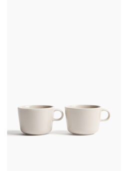 H&M - Beige 2-pack porcelain mugs