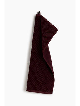 H&M - Red Textured hand towel