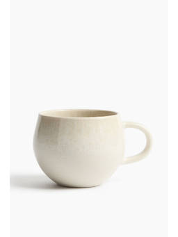 H&M - Beige Reactive-glaze stoneware tea mug