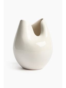 H&M - White Large terracotta vase