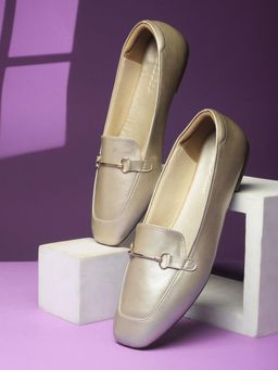 Bata - Women Gold Loafers