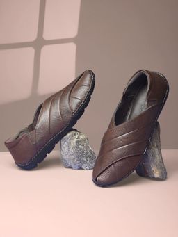 Bata - Men Brown Casual Slip On Sandals