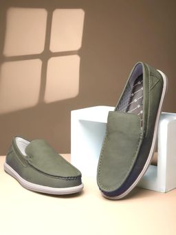 Bata - Men Olive Casual Loafers
