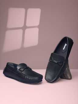Bata - Men Navy Blue Casual Loafers