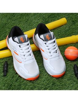 NEW LIMITS - Ipl Orange Cricket Shoes for Men