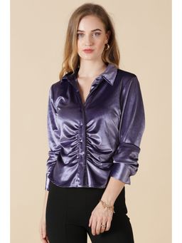 Gipsy - Purple Polyester Shirt