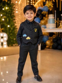 CHUCKLES AND CUDDLES - Boys Waistcoat With Shirt And Trousers For Party Wear