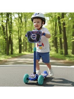 StarAndDaisy - Adjustment, LED Wheels & Brakes Blue X NASA Kick Foldable Skate Scooter