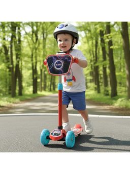 StarAndDaisy - Adjustment, LED Wheels & Brakes Red X NASA Kick Foldable Skate Scooter