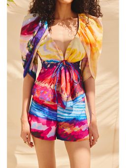 Zip by Payal & Zinal - Chromatic Drift Printed Top