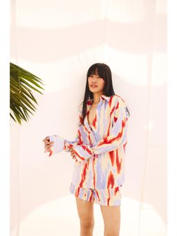 Zip by Payal & Zinal - Purple Printed Hazy Hue Shirt