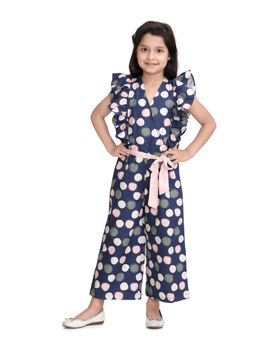 StyleStone - Girls Multi Colored Polka Dot Jumpsuit