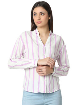 Spykar - Women's White Regular Fit Shirt