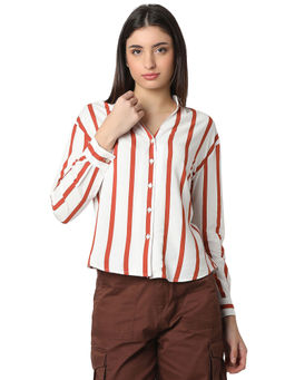 Spykar - Women's Brown Regular Fit Shirt