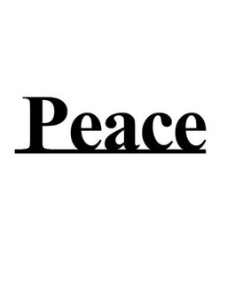 eCraftIndia - "Peace" Black Engineered Wood Wall Art Cut out, Ready to Hang Home Decor