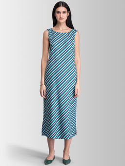 FABLE STREET - Green Stripes Dress