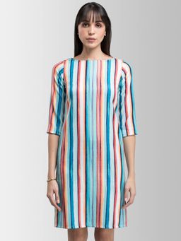 FABLE STREET - Blue Stripes Dress