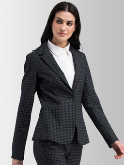 FABLE STREET - Black Checks Blazer