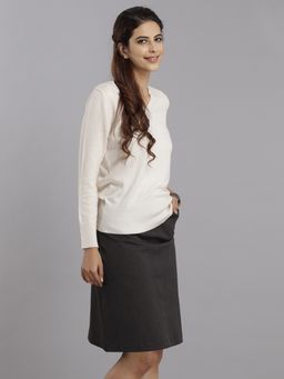 FableStreet - A Line Skirt - Grey
