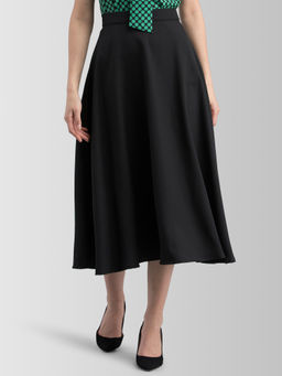 FABLE STREET - Black Solid Skirt