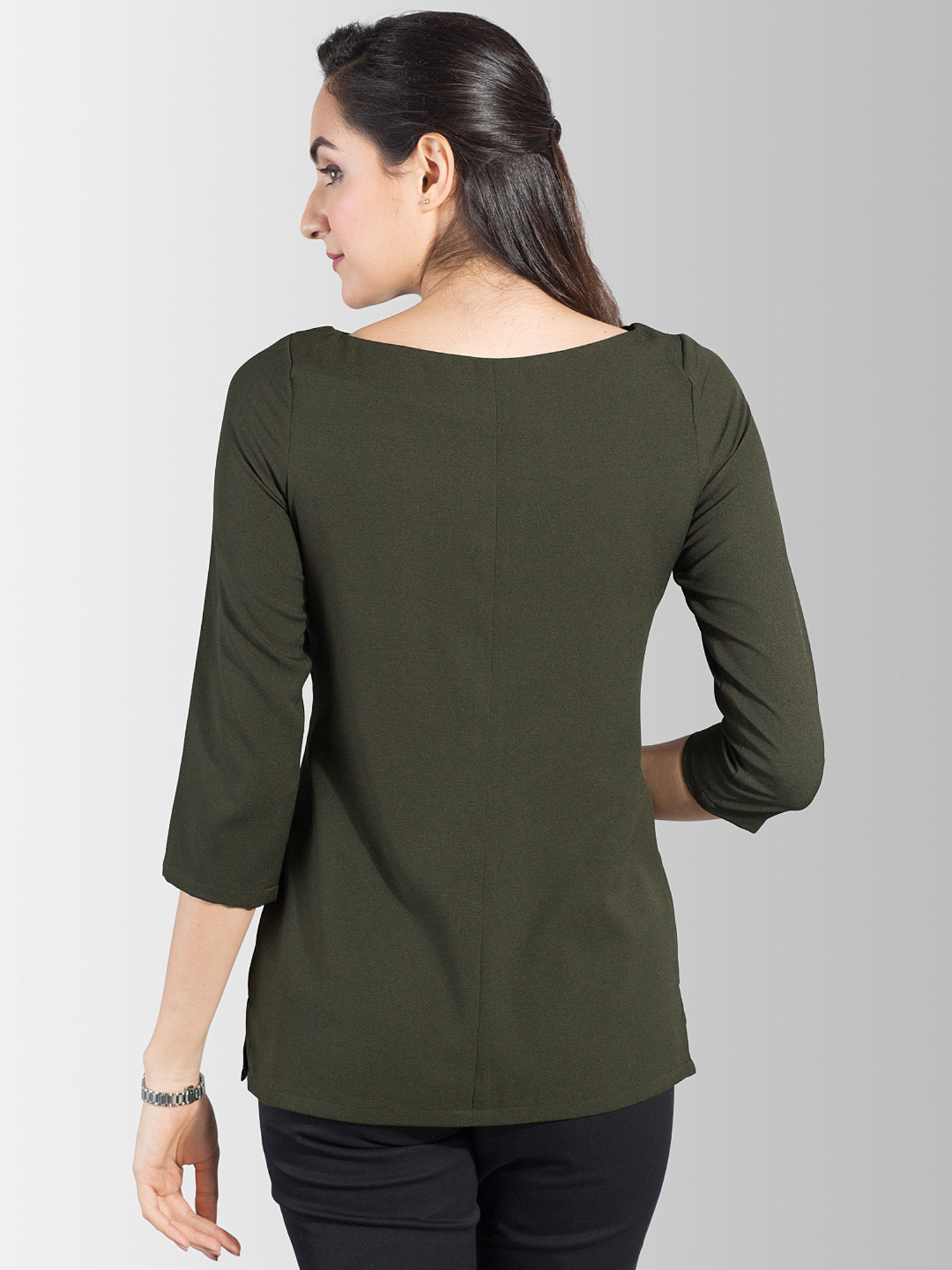 FableStreet Broad Neck Quarter Sleeve 