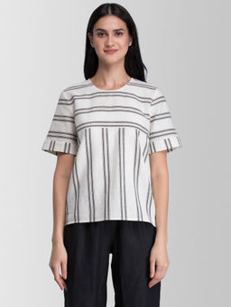 FABLE STREET - Off White Stripes Top