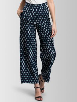 FABLE STREET - Navy Blue Printed Pant