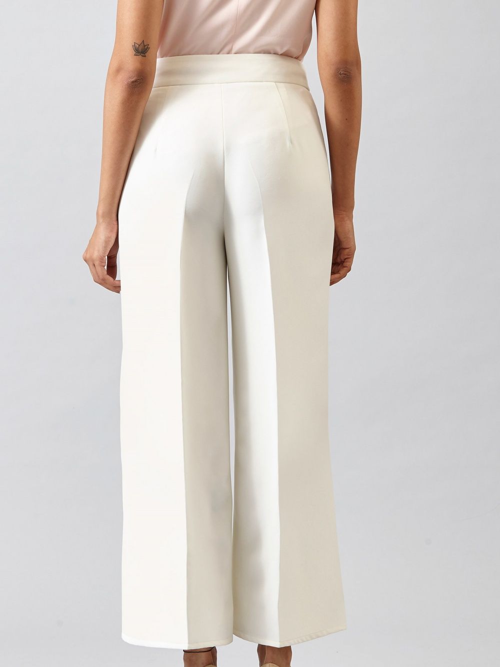 High Waist Wide Leg Trousers 