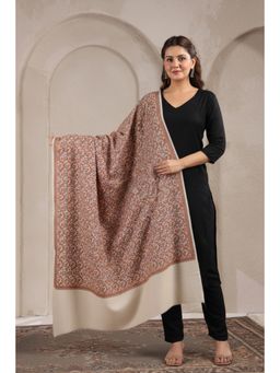 Zamour - Kashmiri Sozni Jaal Embroidery Shawl-Multi-Color