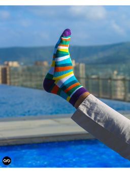 Dynamocks - Men & Women Cotton Ankle Length Socks Multi-Color