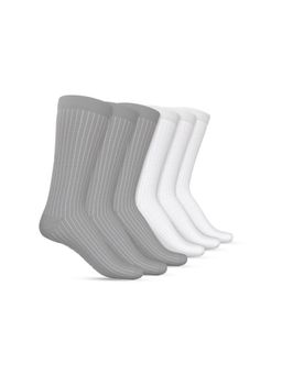 TalkingSox - Bamboo Crew Socks Calf Length Socks with Soft Cushion Multi-Color (Pack Of 6)