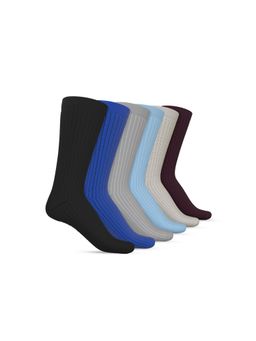 TalkingSox - Bamboo Crew Socks, Soft, Breathable & Anti-Odor Multi-Color (Pack Of 6)