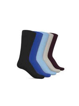 TalkingSox - Bamboo Crew Socks for Men & Women, Breathable & Anti-Odor Multi-Color (Pack Of 5)