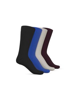 TalkingSox - Bamboo Crew Socks for Men & Women, Breathable & Anti-Odor Multi-Color (Pack Of 4)