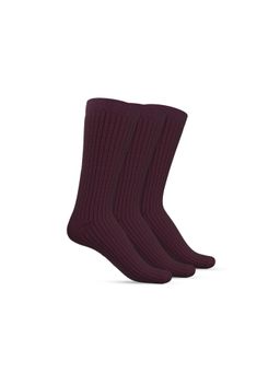TalkingSox - Bamboo Crew Socks, Unisex Calf Length Socks for Office Brown (Pack Of 3)