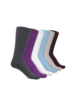 TalkingSox - Bamboo Crew Socks for Men & Women, Calf Length Socks for Adults (Pack Of 6)