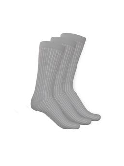 TalkingSox - Breathable Bamboo Crew Socks for Men & Women Office Grey (Pack Of 3)