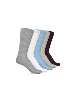 TalkingSox - Bamboo Crew Socks for Men & Women, Breathable & Anti-Odor Multi-Color (Pack Of 5)