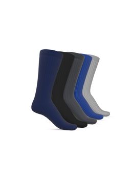 TalkingSox - Bamboo Crew Socks for Men & Women Calf Length Socks Multi-Color (Pack Of 5)