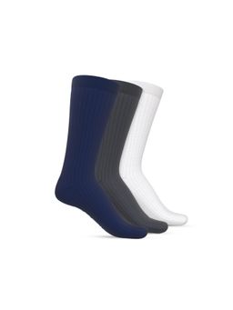 TalkingSox - Bamboo Crew Socks for Men & Women Calf Length Socks Multi-Color (Pack Of 3)